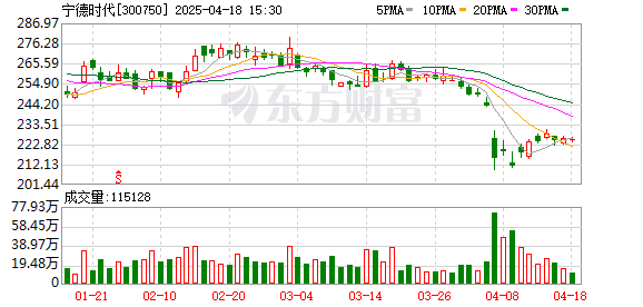 宁德时代去年净利增至507亿元 但各业务板块营收均下滑